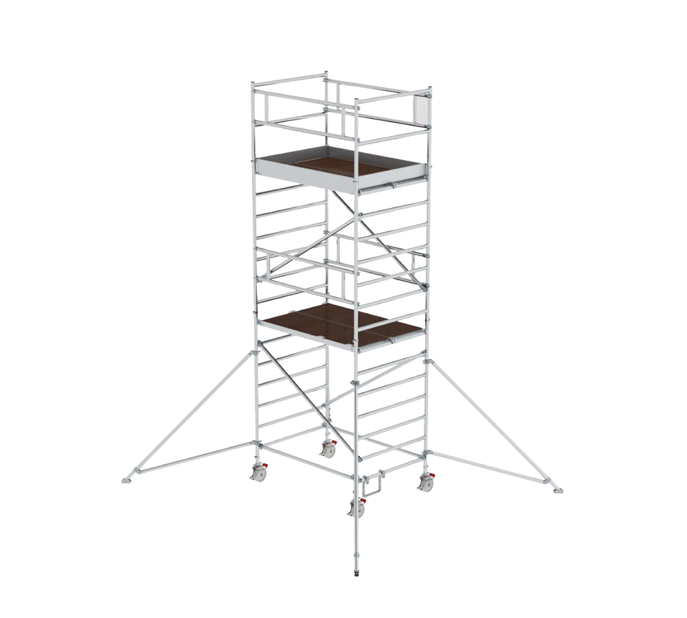 Aluminum Stair tower : 135 cm x 250 cm x 620 cm